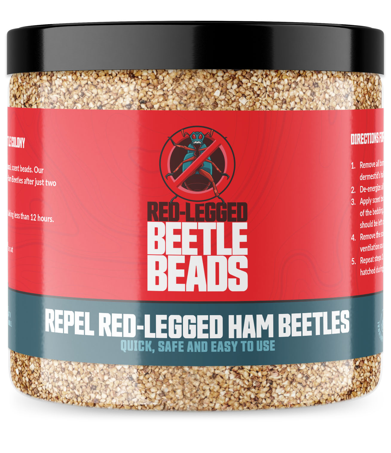 Red-Legged Beetle Beads 17oz Jar